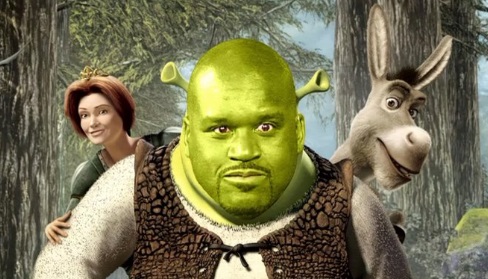 PHOTO Shaq's Face As Shrek