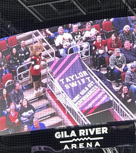 PHOTO Taylor Swift Most Sold Out Performance Banner Hanging At Gila River Arena