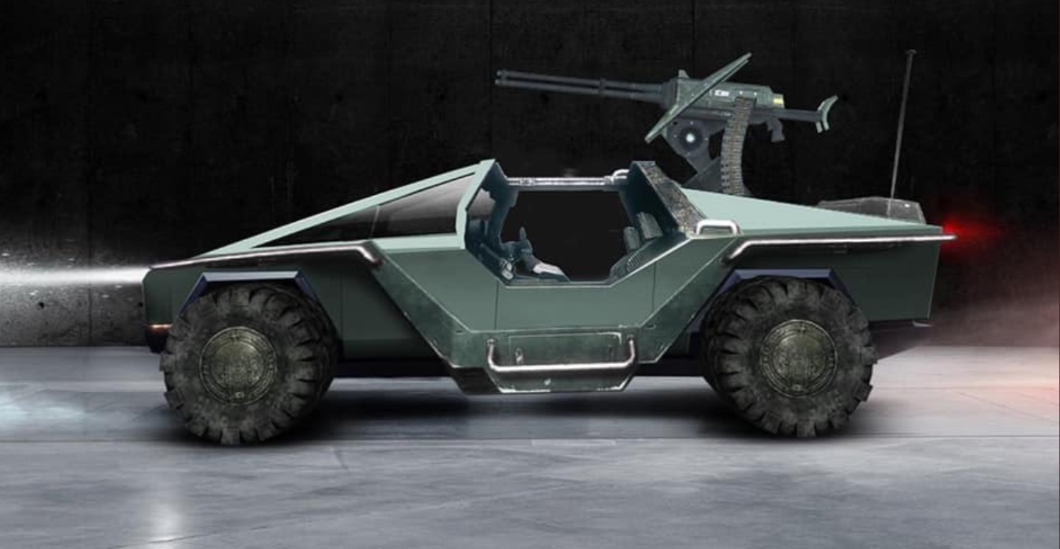 PHOTO Tesla Cybertruck As A Military Vehicle