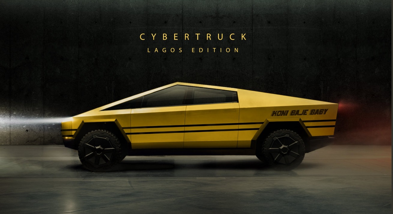 PHOTO Tesla Cybertruck Golden Lagos Edition