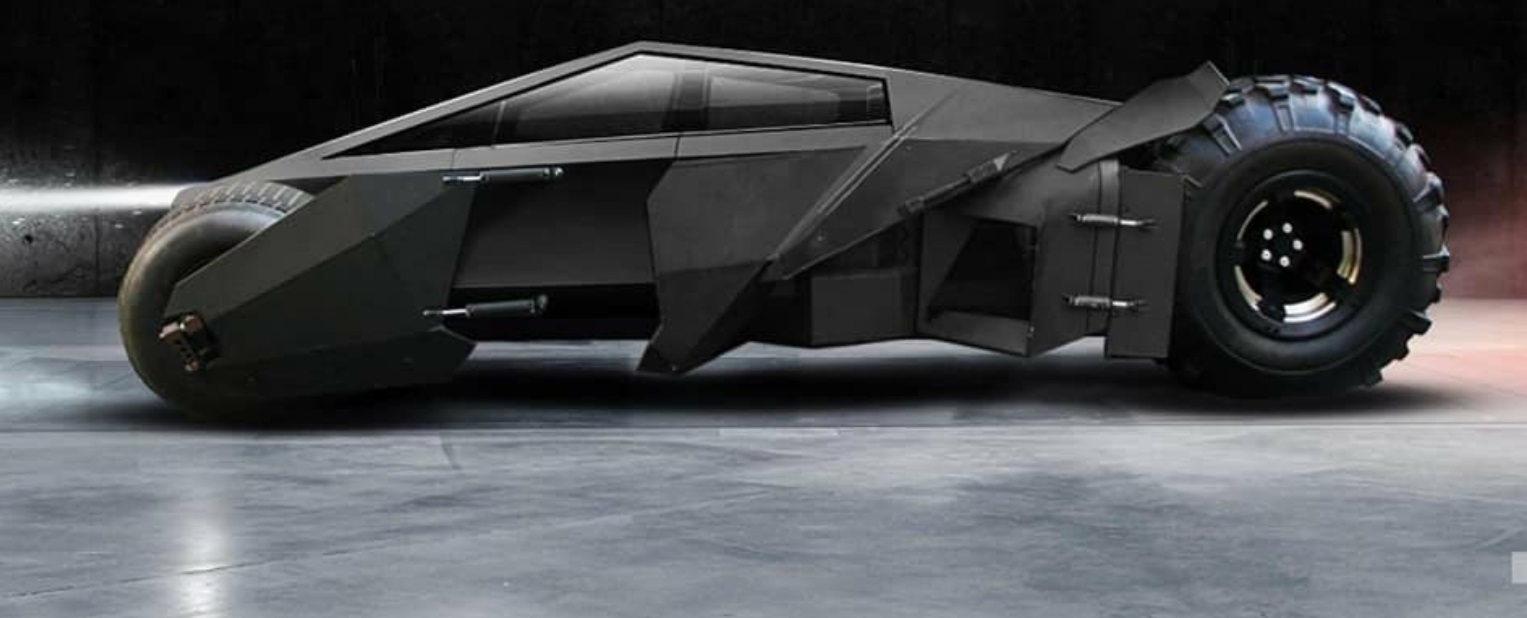 PHOTO Tesla Cybertruck If It Was A Bat Mobile