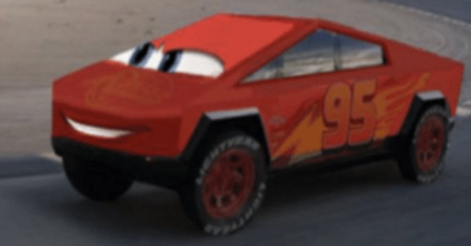 PHOTO Tesla Cybertruck In The Movie Cars