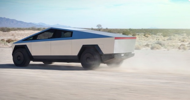 PHOTO Tesla Cybertruck Kicking Up Dirt