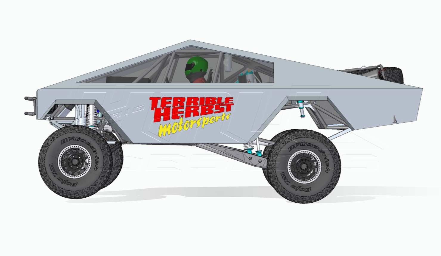 PHOTO Tesla Cybertruck Made Into A NASCAR Race Car