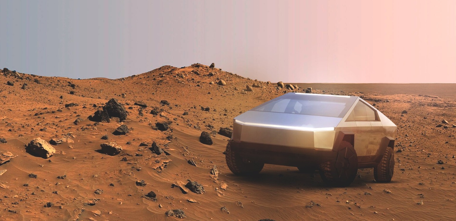 PHOTO Tesla Cybertruck On Mars