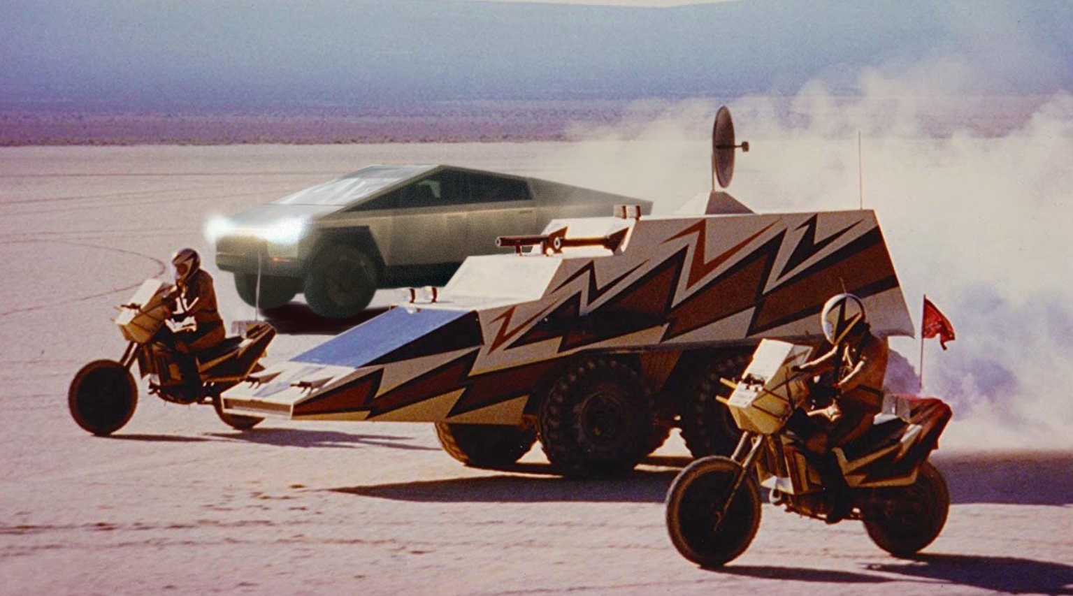 PHOTO Tesla Cybertruck With Retro Si-fi Styling