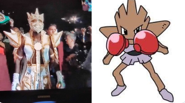 PHOTO Wilder Came To Ring Looking Like Cartoon