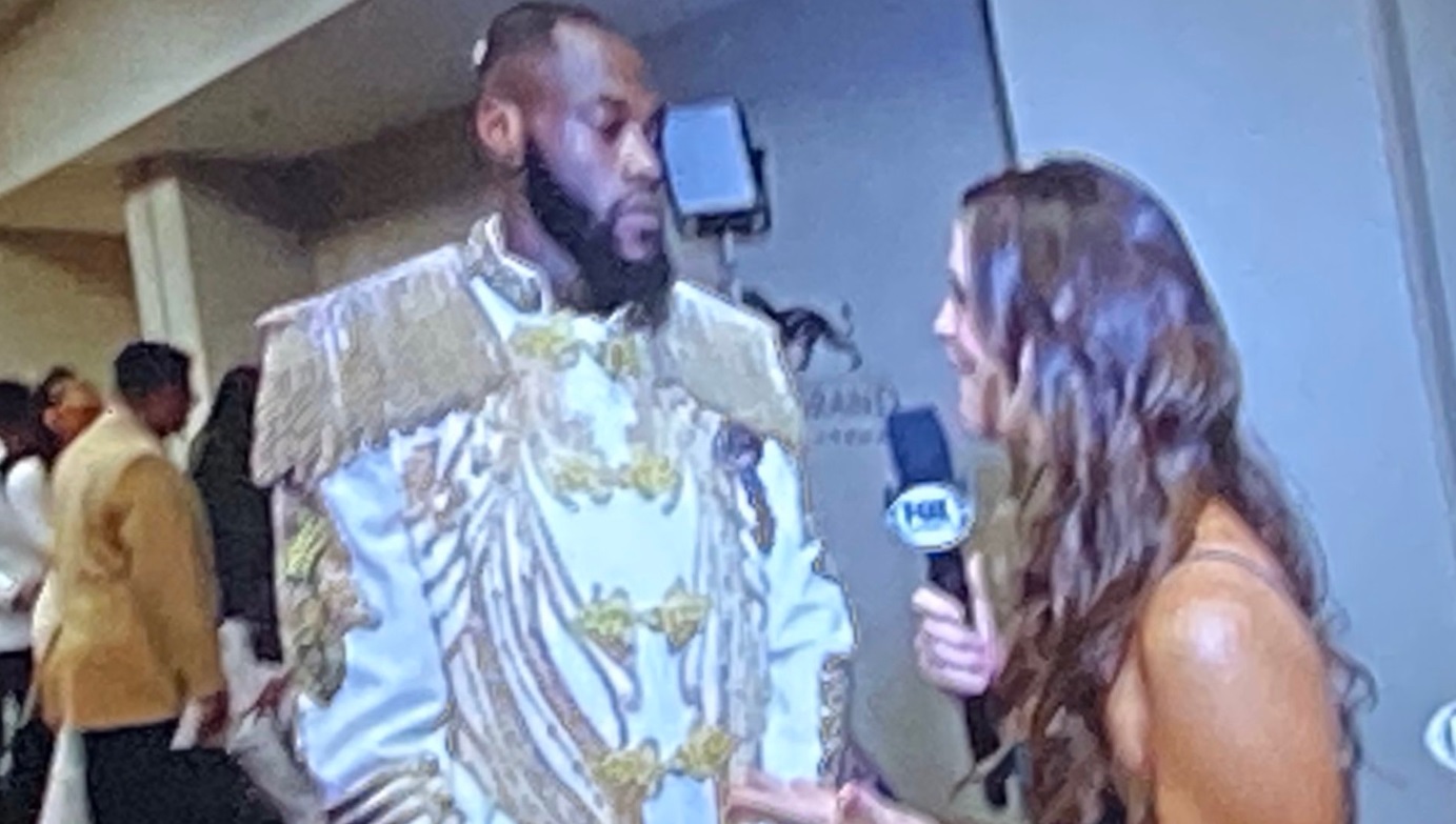 PHOTO Wilder Wearing Captain Crunch Outfit Before Fight