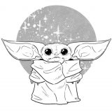 PHOTO Baby Yoda Coloring Book