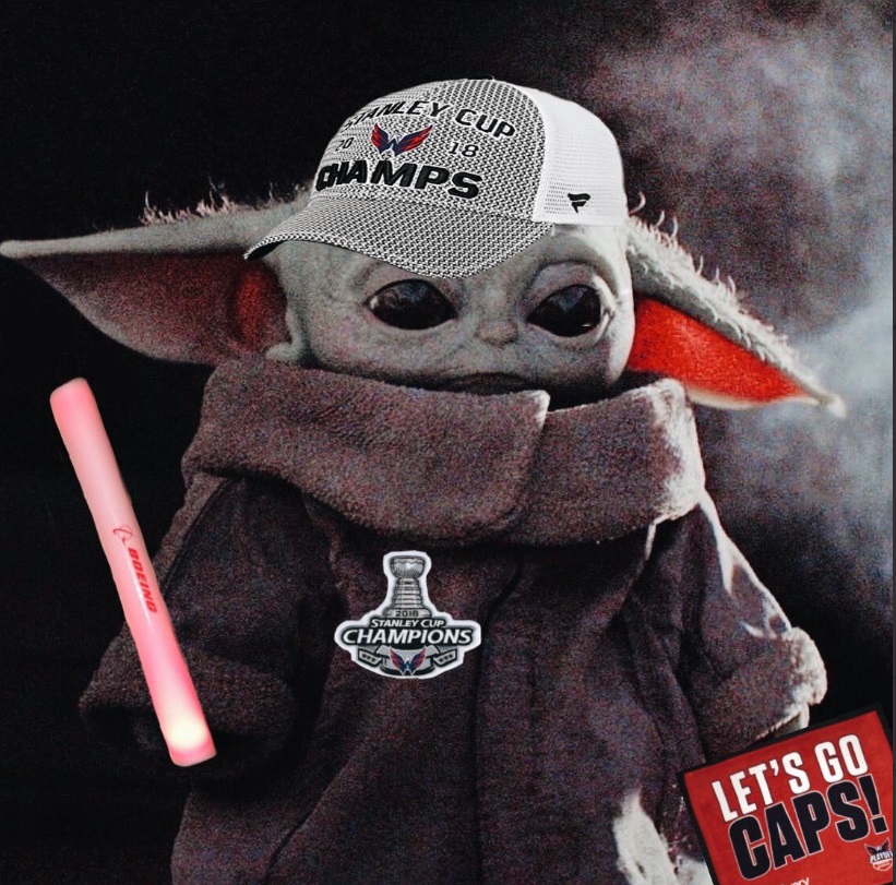 PHOTO Baby Yoda Dressed In Washington Capitals Gear