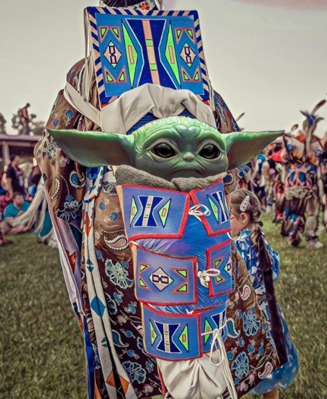 PHOTO Baby Yoda Dressed Up For Coachella