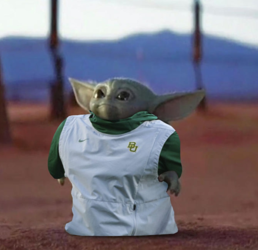 PHOTO Baby Yoda Dressed Up Like Baylor Football Coach Matt Rhule