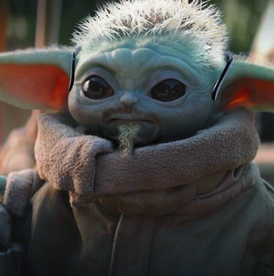 PHOTO Baby Yoda Dressed Up To Look Like Guy Fieri