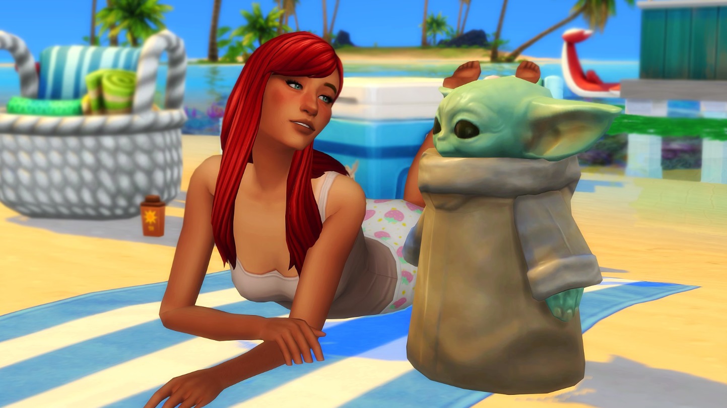 PHOTO Baby Yoda Has A Girlfriend In Sims 4