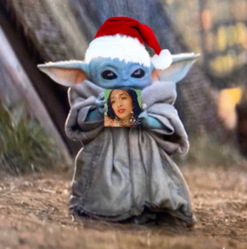 PHOTO Baby Yoda Holding “Lucid” by Raveena Aurora