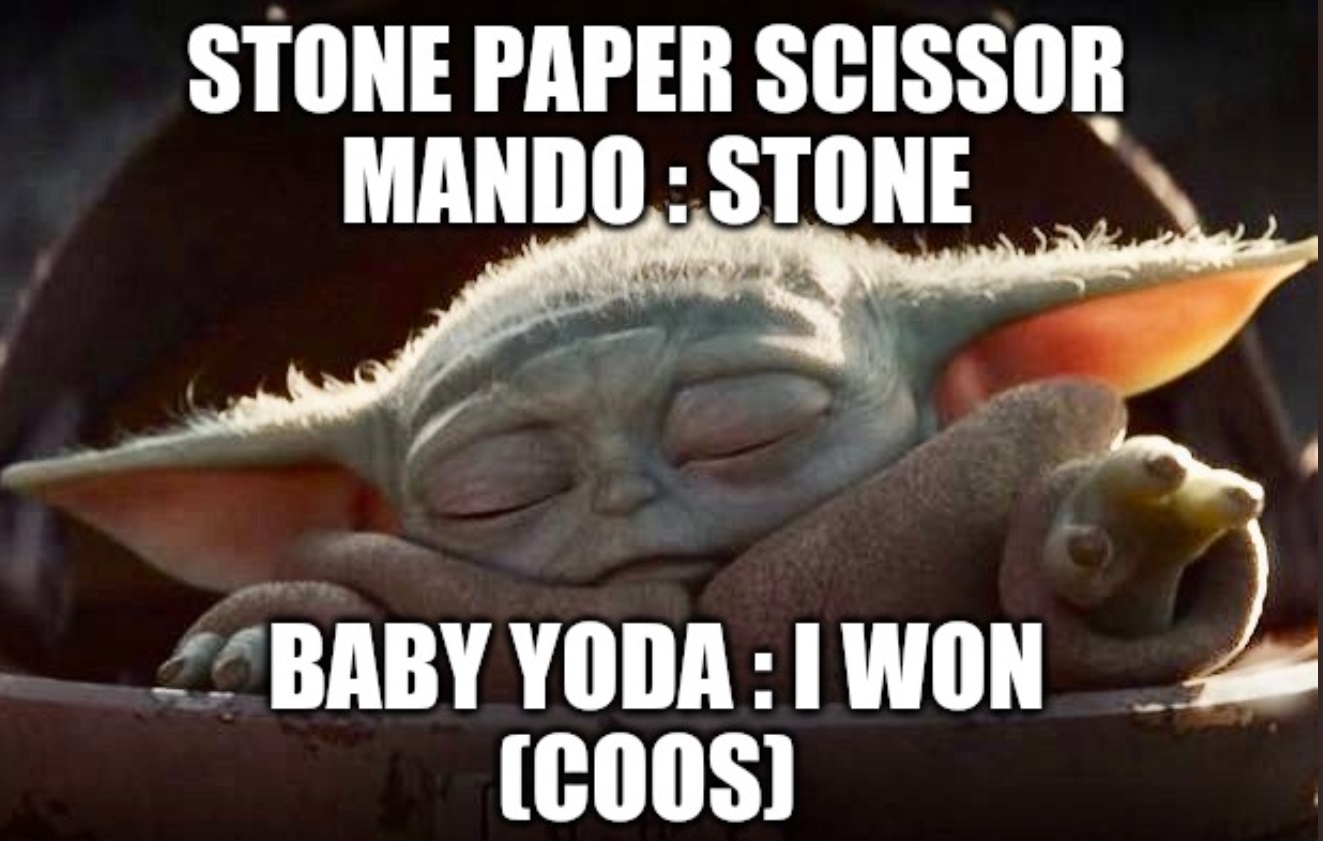 PHOTO Baby Yoda I Won Meme