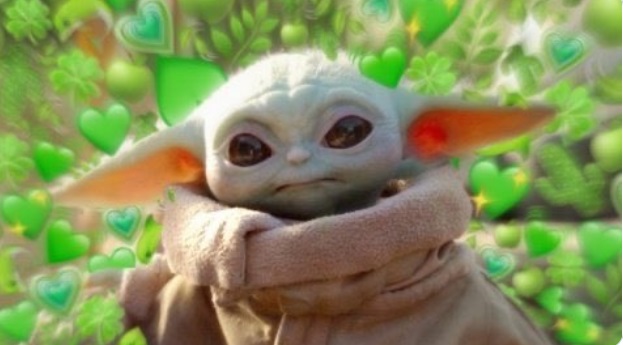 PHOTO Baby Yoda In Love With The Universe