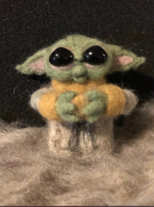 PHOTO Baby Yoda Made Completely Out Of Felt