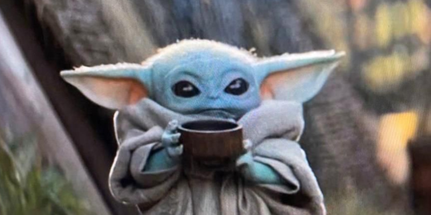 PHOTO Baby Yoda Sipping Tea