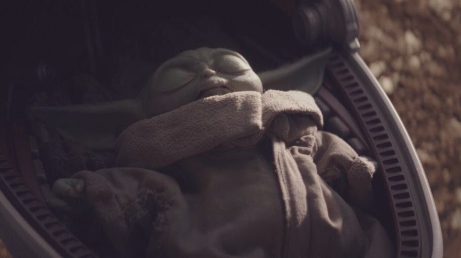 PHOTO Baby Yoda Sleeping After Eating Too Much Soup