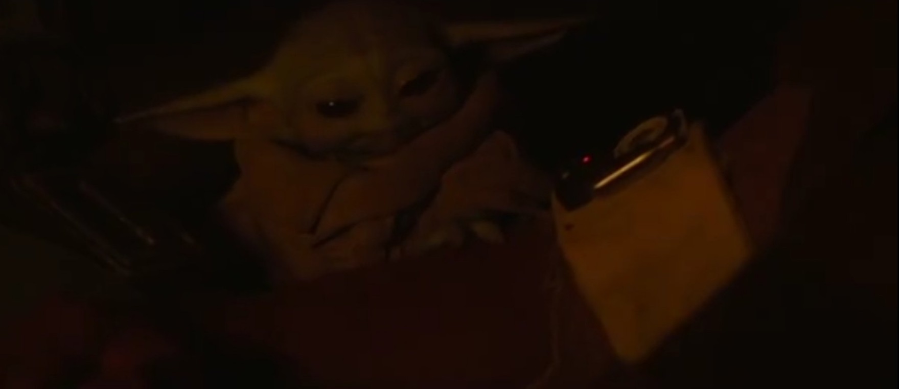 PHOTO Baby Yoda Sleeping In The Dark