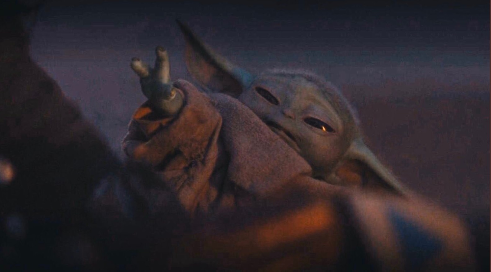 PHOTO Baby Yoda Squinting When He Woke Up This Morning At Dawn Because It's Monday