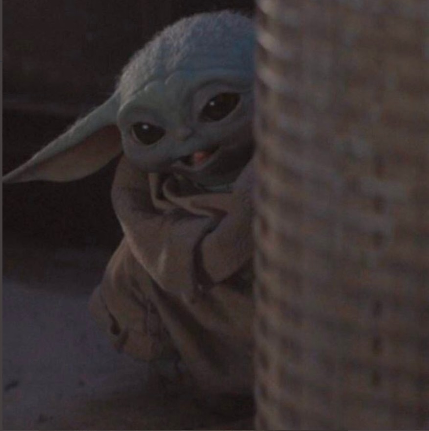 PHOTO Baby Yoda Sticking His Tongue Out