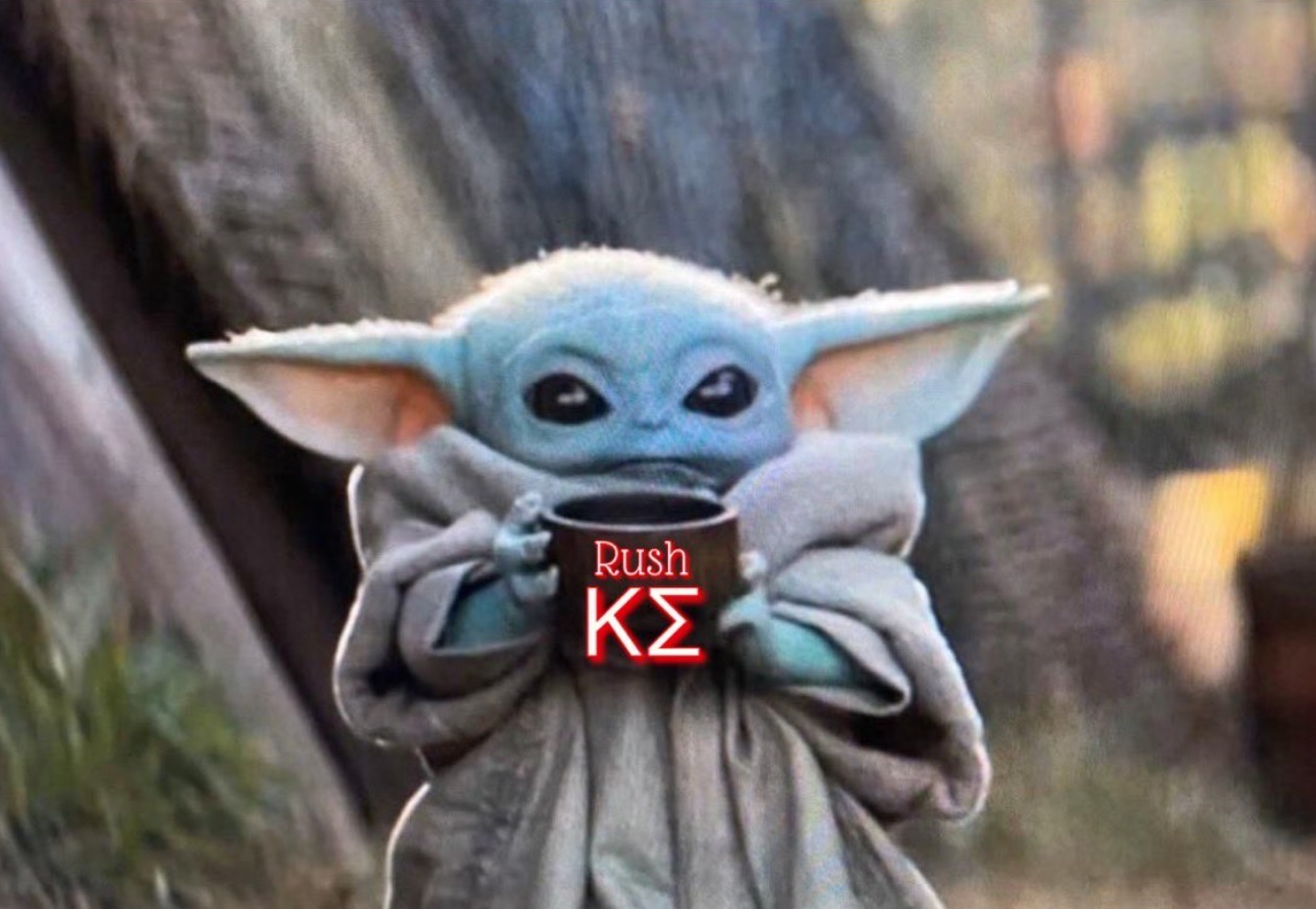 PHOTO Baby Yoda With A Rush Kappa Sigma Mug