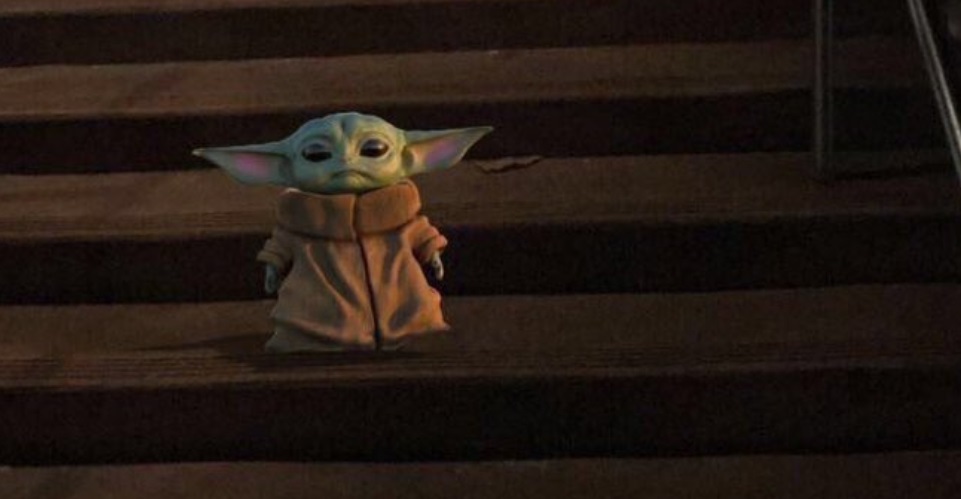 PHOTO Baby Yoda's Ears Turned Pink