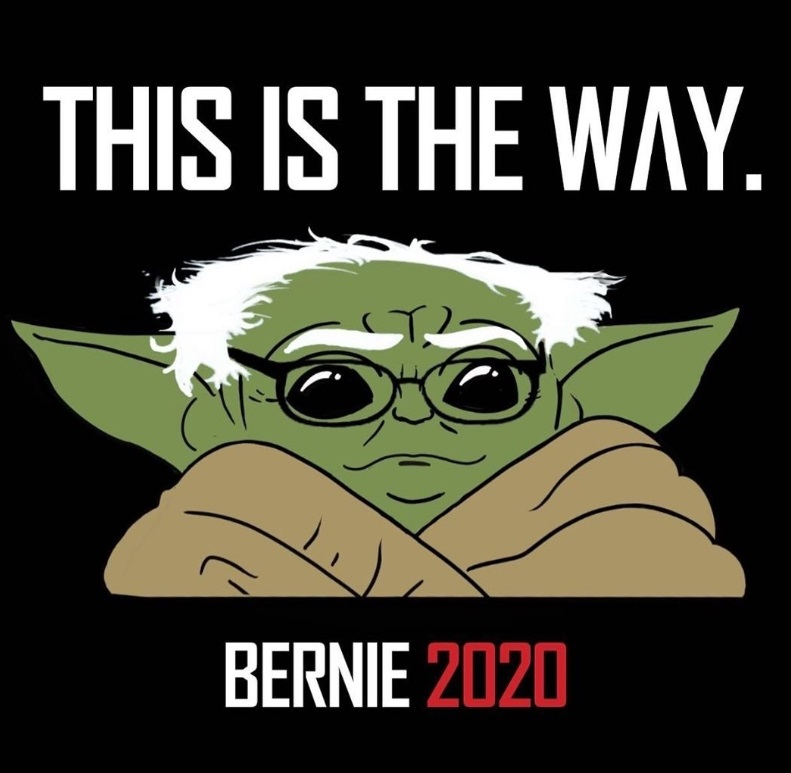 PHOTO Bernie Sanders Dressed Up Like Baby Yoda In Bernie 2020 Ad