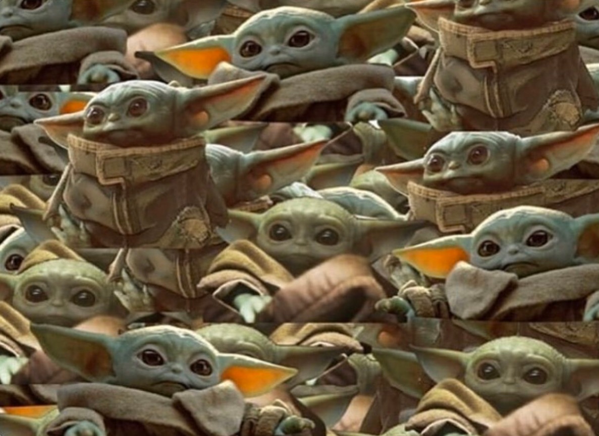 PHOTO Dozens Of Baby Yoda's Wanting To Be Adopted