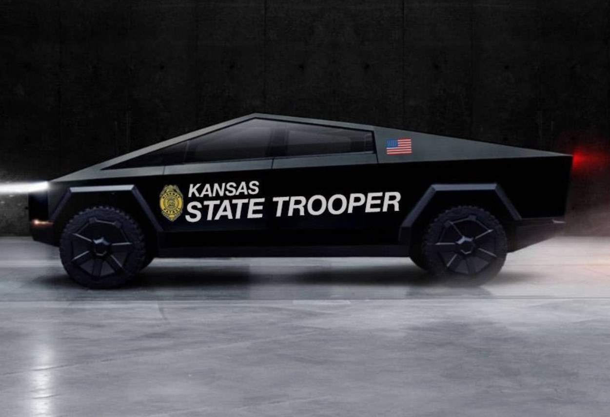 PHOTO Kansas State Trooper Tesla Cybertruck