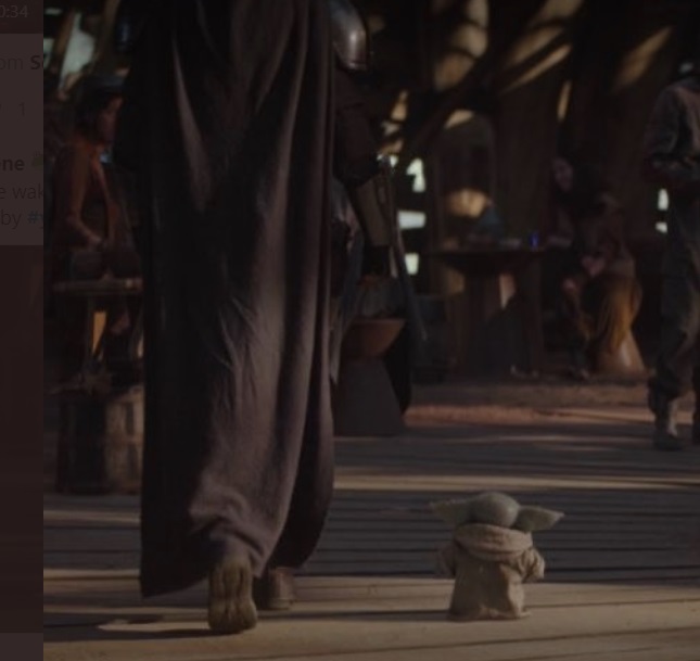 PHOTO Look How Short Baby Yoda Is Walking