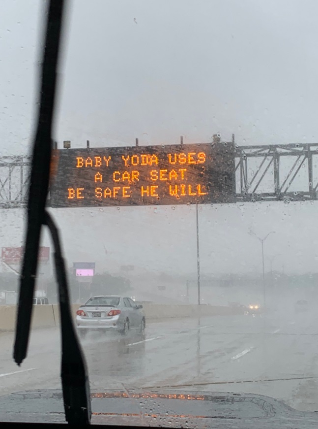 PHOTO San Antonio Is Warning Drivers About Stray Baby Yoda's