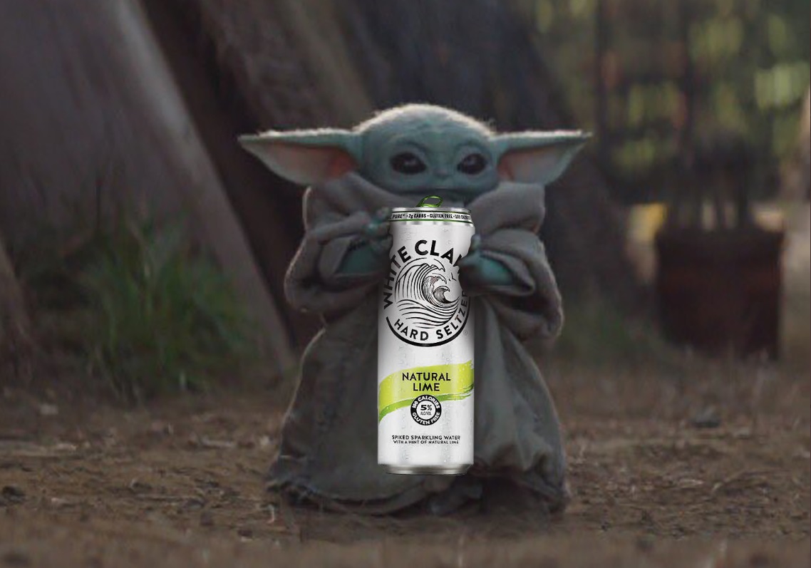 PHOTO Star Wars Character Drinking A Red Claw