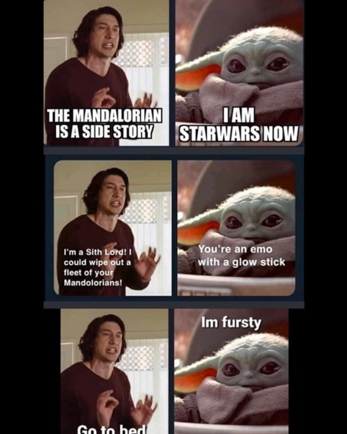 PHOTO The Mandalorian Is A Sideshow Baby Yoda Says He's Starwars Now Meme