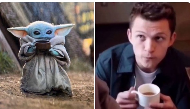 PHOTO Tom Holland As Baby Yoda