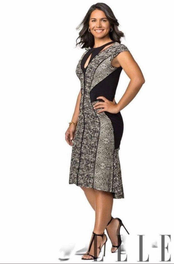 PHOTO Tulsi Gabbard In Elle Designer Dress