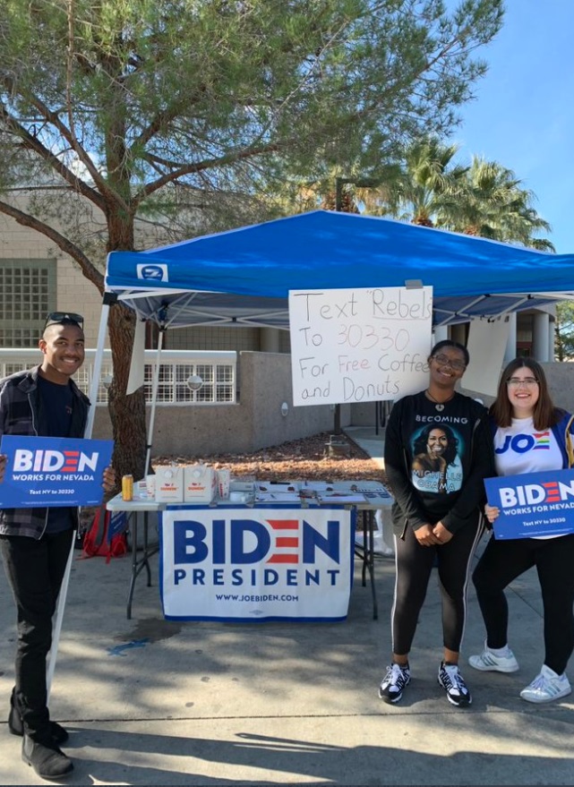 PHOTO UNLV Students Want You To Vote For Joe Biden