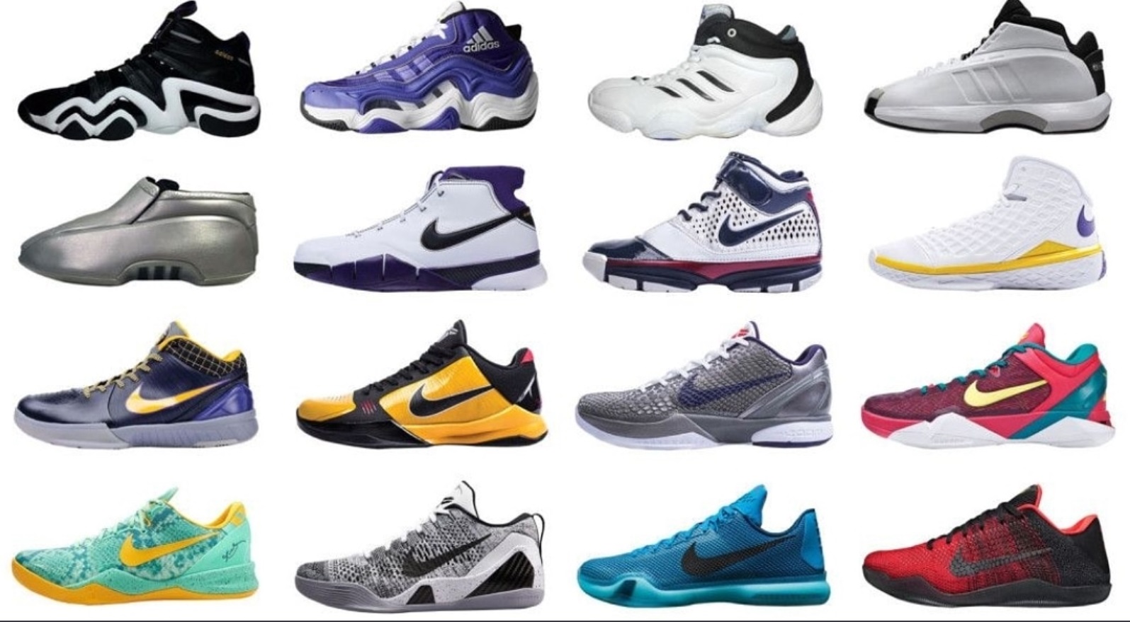 PHOTO All Of Kobe's Signature Shoes Through The Years