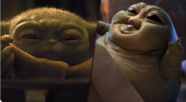 PHOTO Baby Yoda Has Some Competition With Baby Jabba