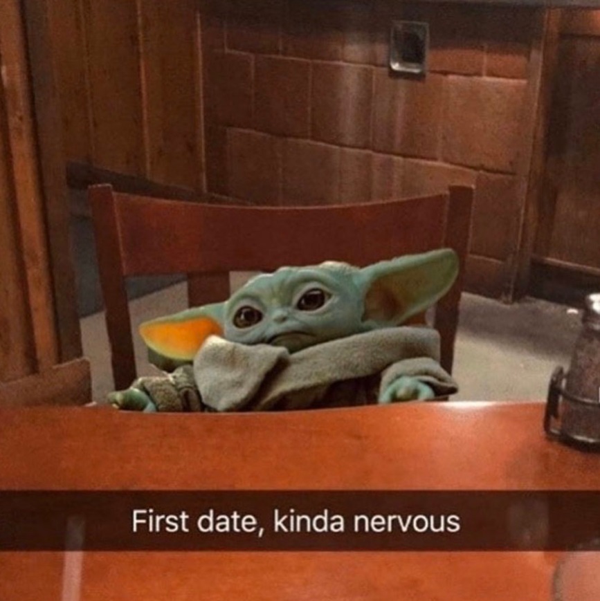 PHOTO Baby Yoda On First Date