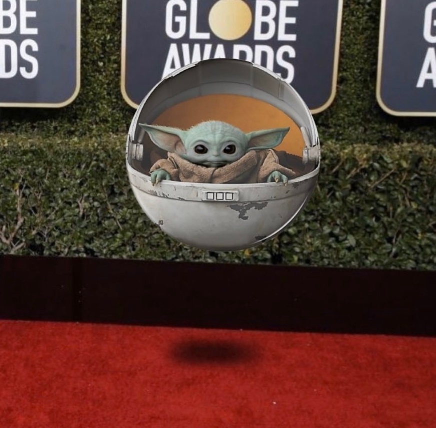 PHOTO Baby Yoda On The Red Carpet At The Golden Globes