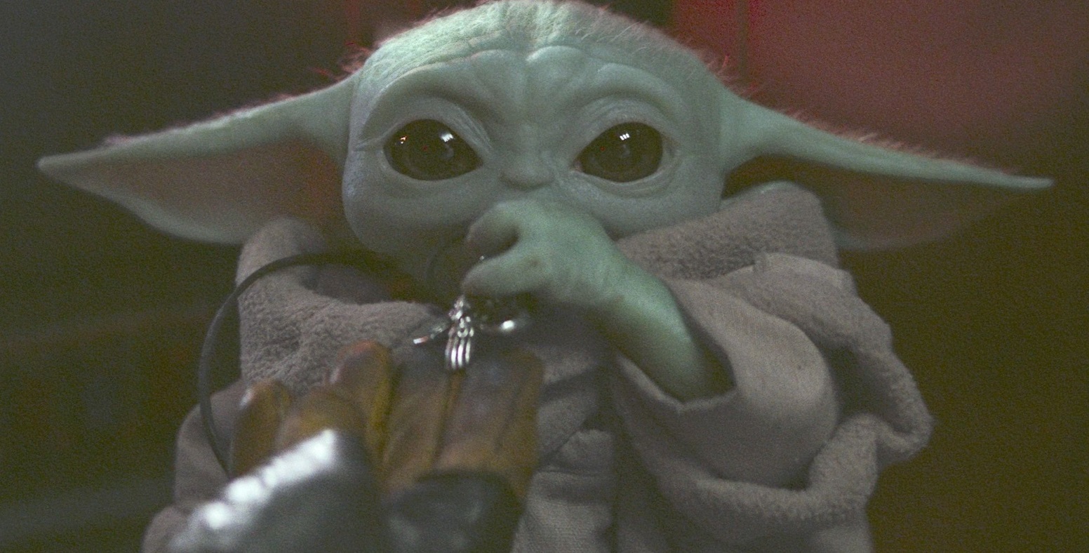 PHOTO Baby Yoda Sucking His Thumb