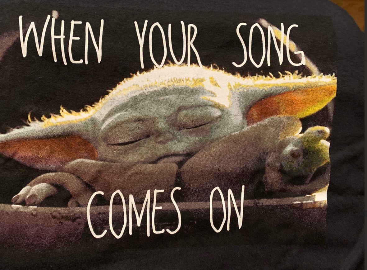 Photo Baby Yoda When Your Song Comes On Meme
