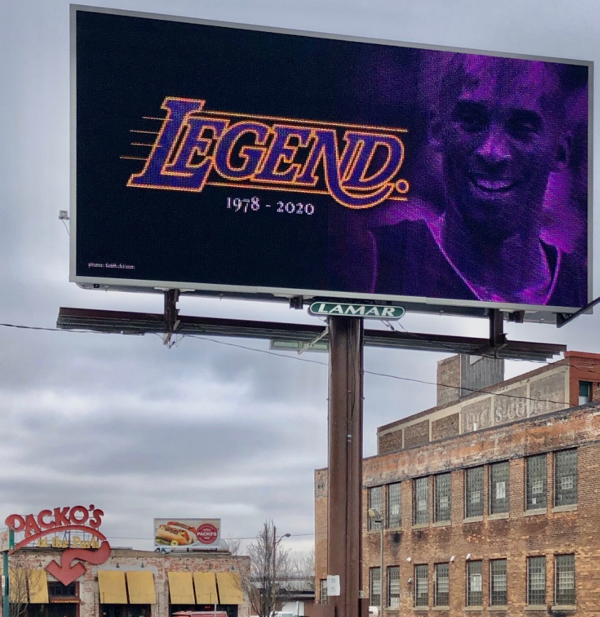 PHOTO Billboard Honoring Kobe All The Way Up In Toledo Ohio