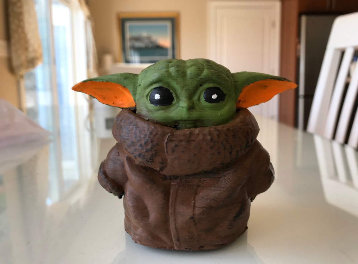 PHOTO Bootleg Baby Yoda Statue Made Out Of Foam