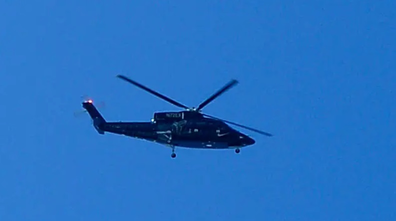 PHOTO Kobe Bryant's Helicopter In The Air Flying