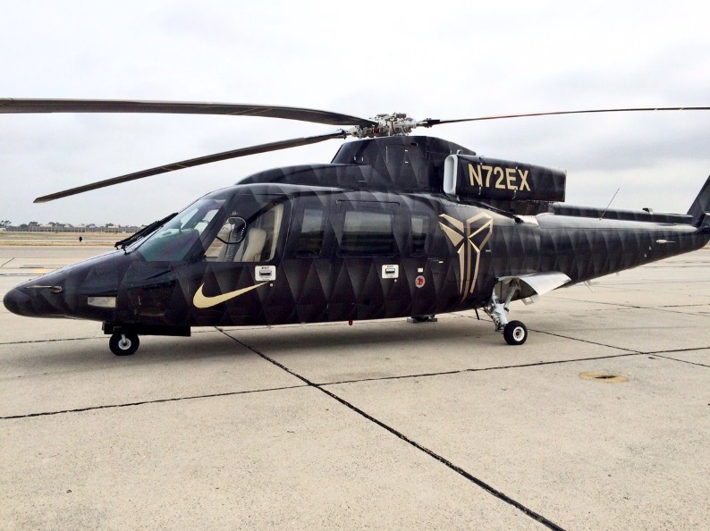 PHOTO Kobe Bryant's Helicopter Parked At Long Beach Airport