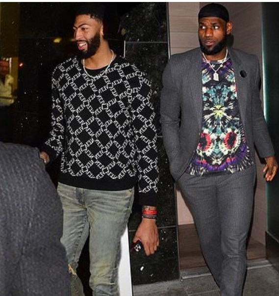 PHOTO Lebron James Anthony Davis Go To Dinner After Getting Matching Kobe Bryant Tattoos